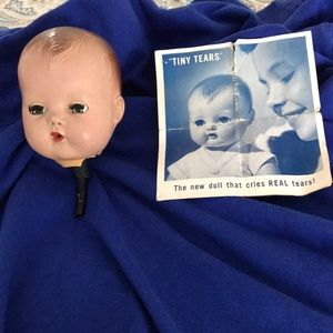 Vintage 1940’s Tiny Tears Doll head. Ready for restoration.